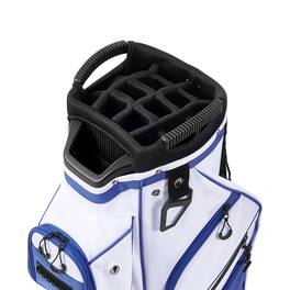 VEVOR - Golf Cart Bag, 15 Way Top Divider Organizer, Golf Club Bag with Full-length Divider, Storage Pockets, Ergonomic - Blue