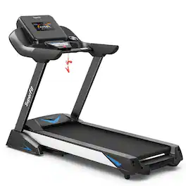 Pefilos - 4.75 HP Treadmill with APP and Auto Incline for Home and Apartment- Home Fitness Equipment for Walking & Running - Black