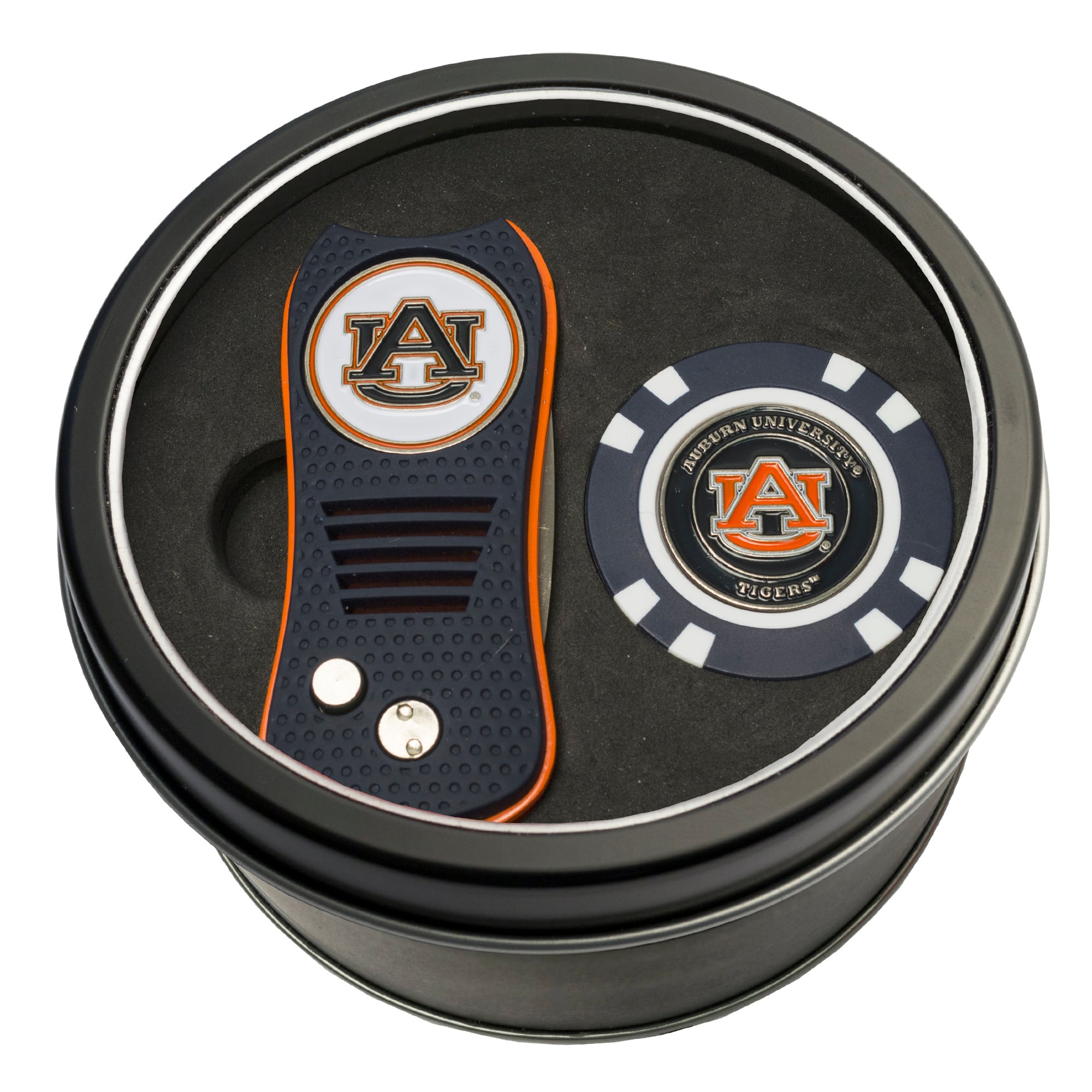 Team Golf - Auburn Tigers Switch Chip Golf Tin Set - Multicolor