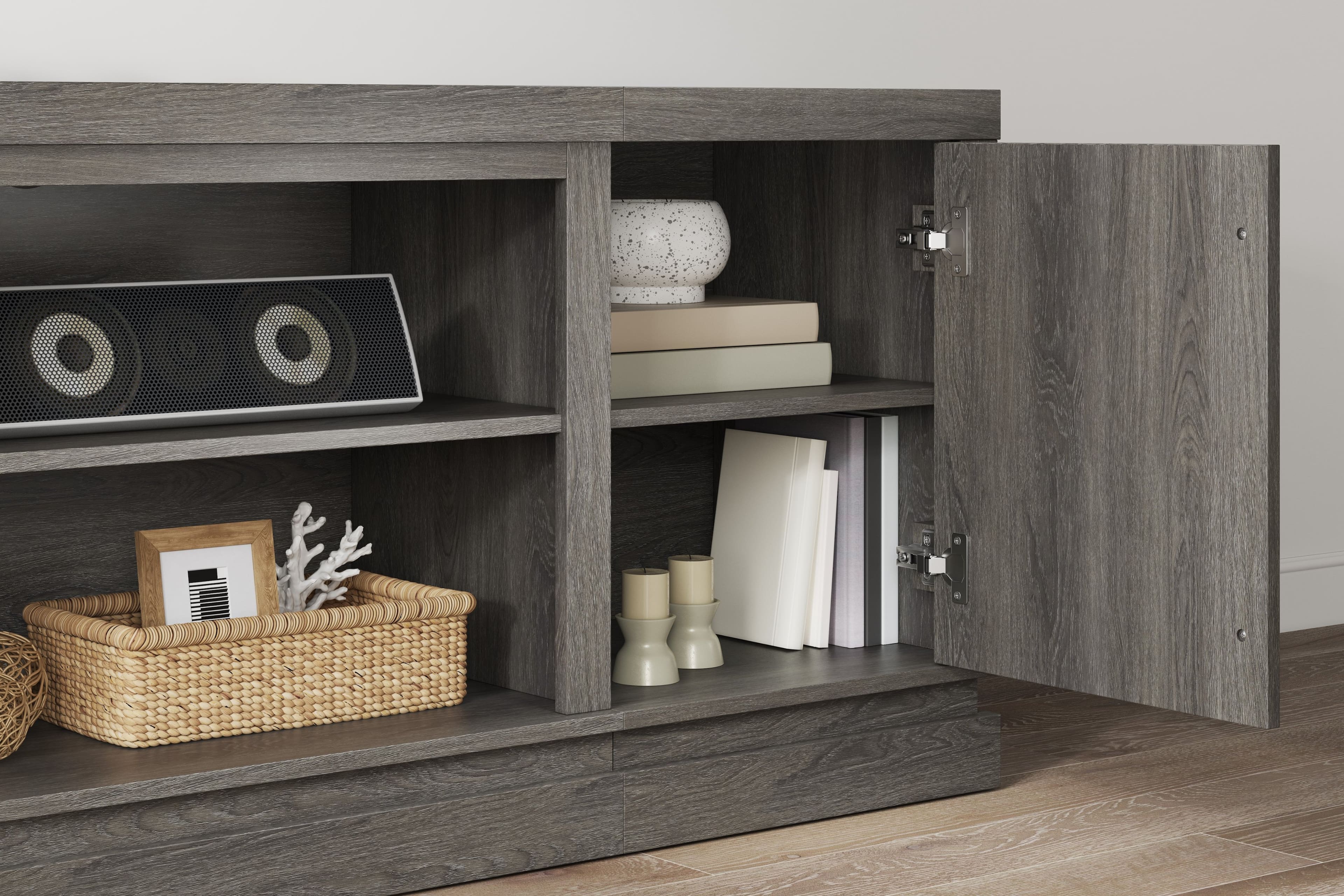 Alt View Zoom 35. Whalen Furniture - Thannon 60" TV Console - Medium Ash Gray.