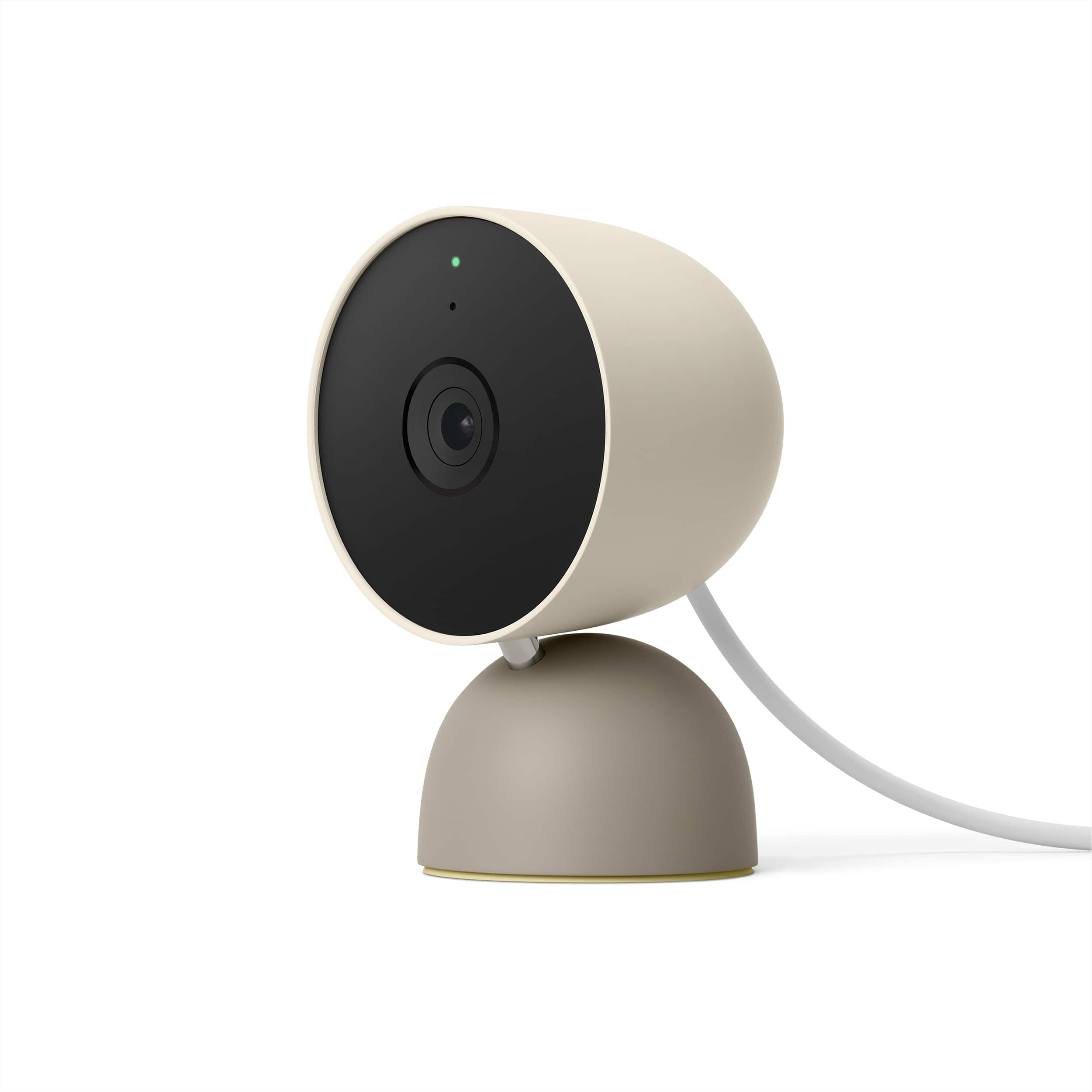 Front. Google - Nest Cam Indoor Wired Security Camera - Linen.