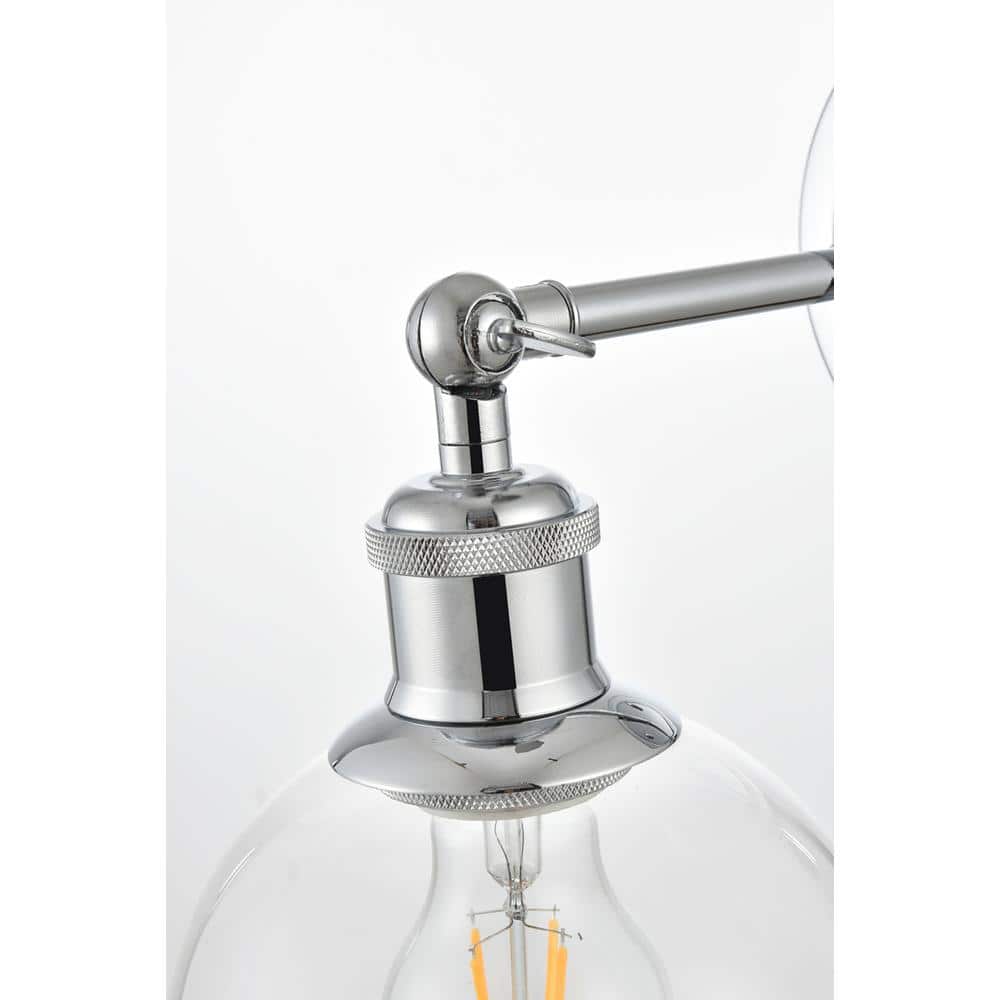 Living District - Kai 1 light Bath Sconce - Chrome And Clear price history on PriceWatchPro