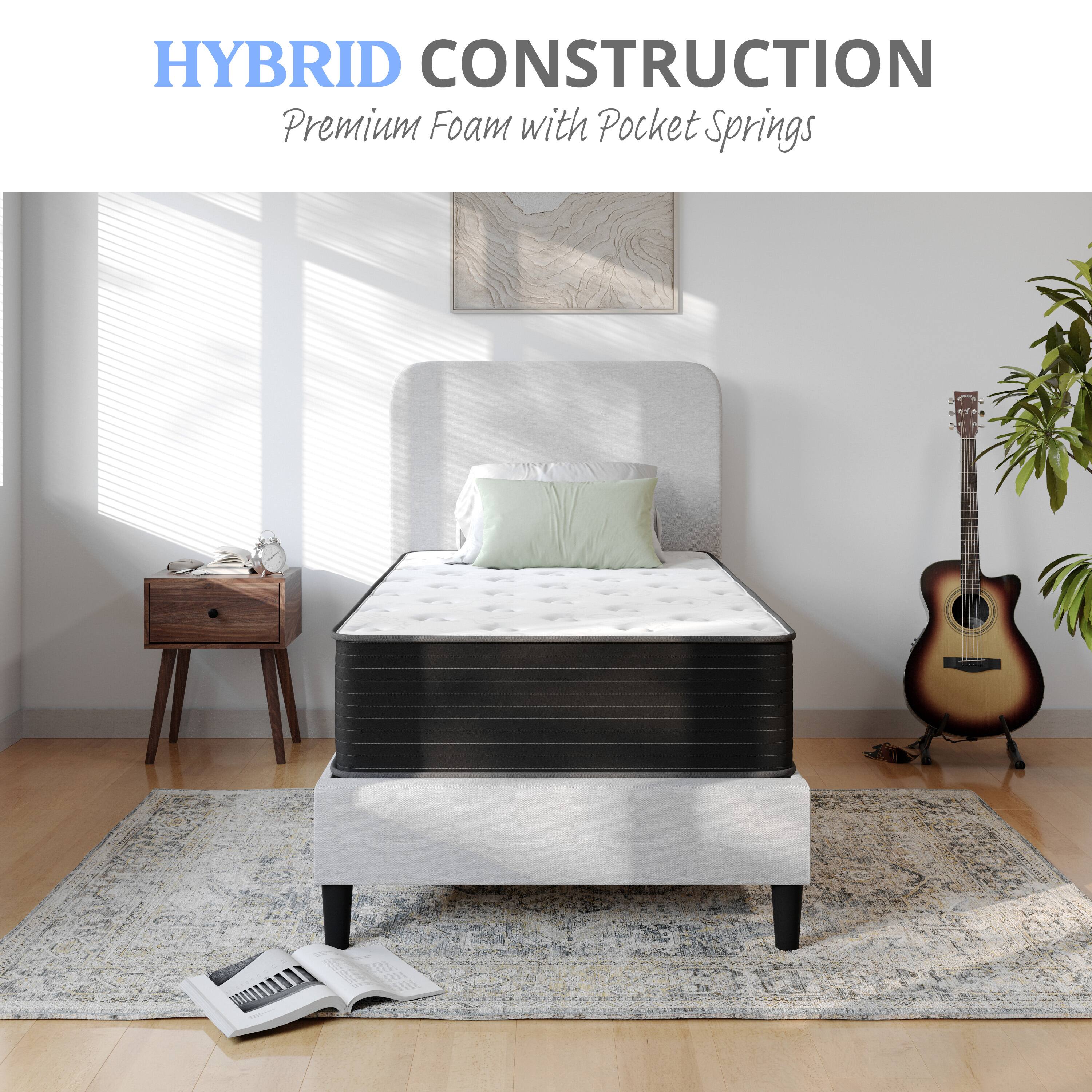 HYBRID CONSTRUCTION  
Premium Foam with Pocket Springs