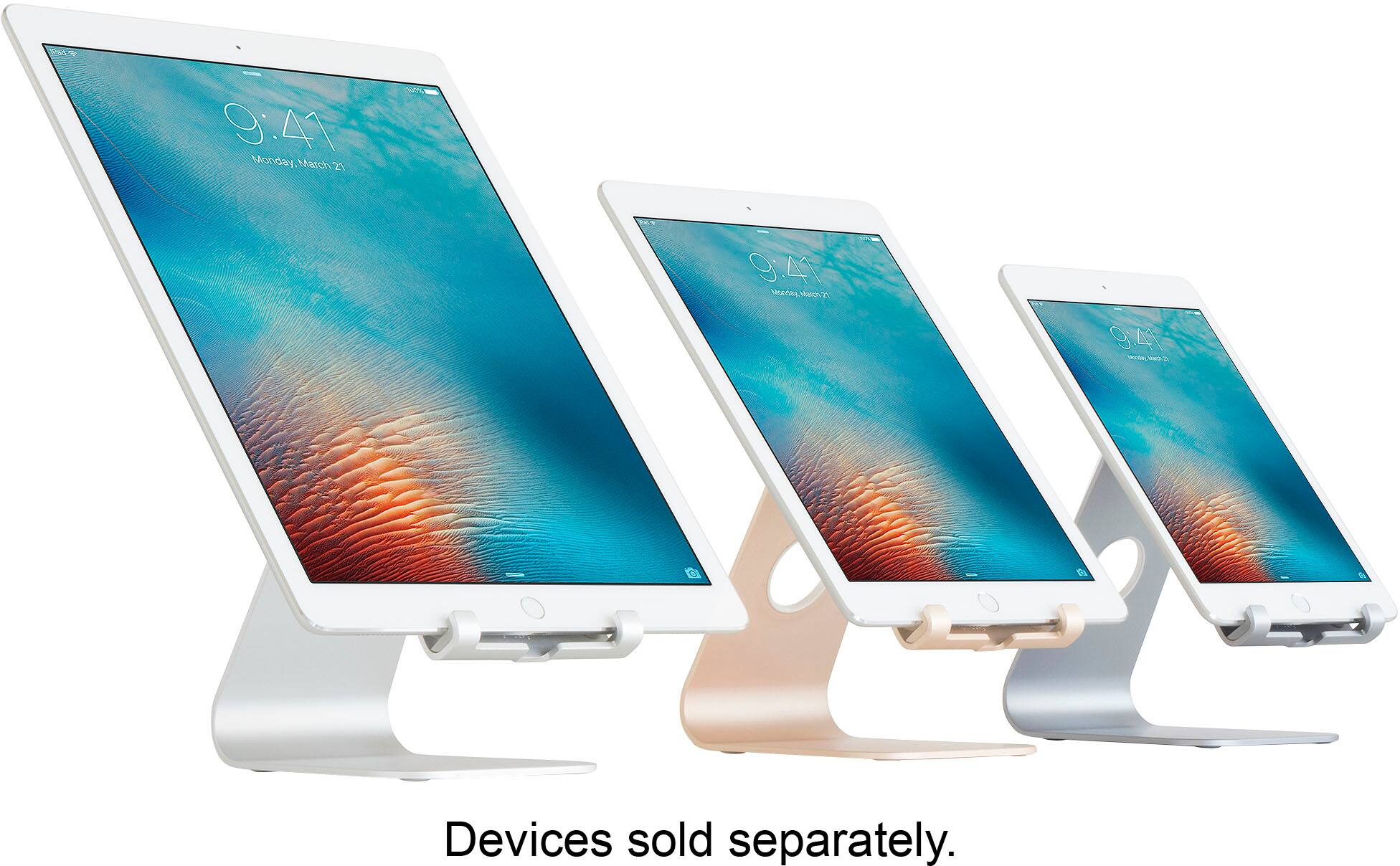 The text on the image reads: "Devices sold separately."