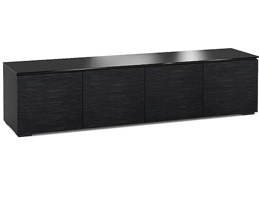 Angle. Salamander Designs - Chicago AV Cabinet for Most TVs up to 85" - Black Oak.