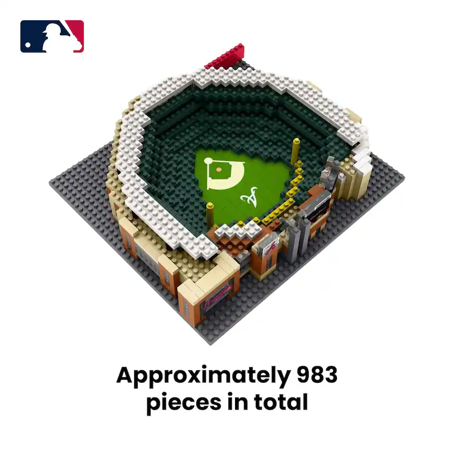 Saturday Set Build Forever Collectibles Atlanta Braves MLB Mini Brxlz Stadium 983 Piece ...