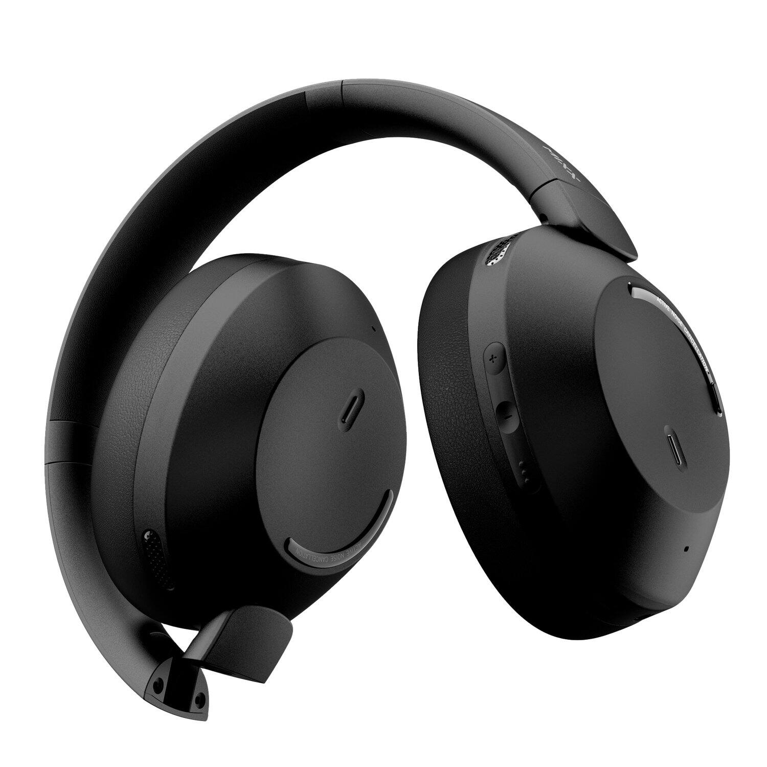 Alt View 1. Mixx - StreamQ C4 ANC Bluetooth Folding Over-Ear Headphones, Active Noise Canceling, 40-Hour Play Time, Mic - Black.