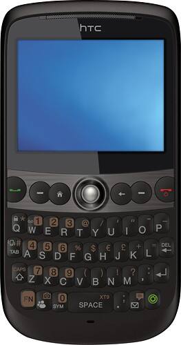 Front Standard. HTC - S520 Mobile Phone (Unlocked) - Black.