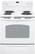 Front Standard. GE - 30" Self-Cleaning Freestanding Electric Range - White-on-White.