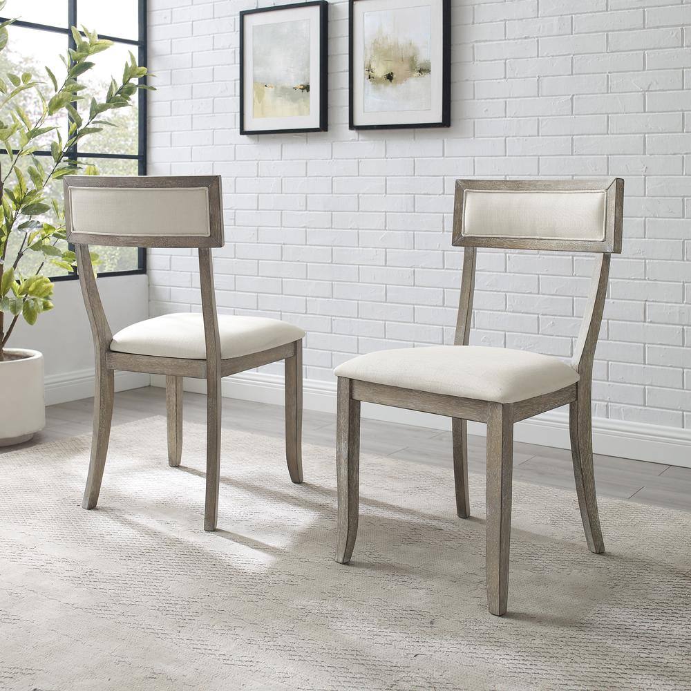Alt View 1. Crosley Furniture - Alessia 2-Piece Dining Chair Set - Grey.
