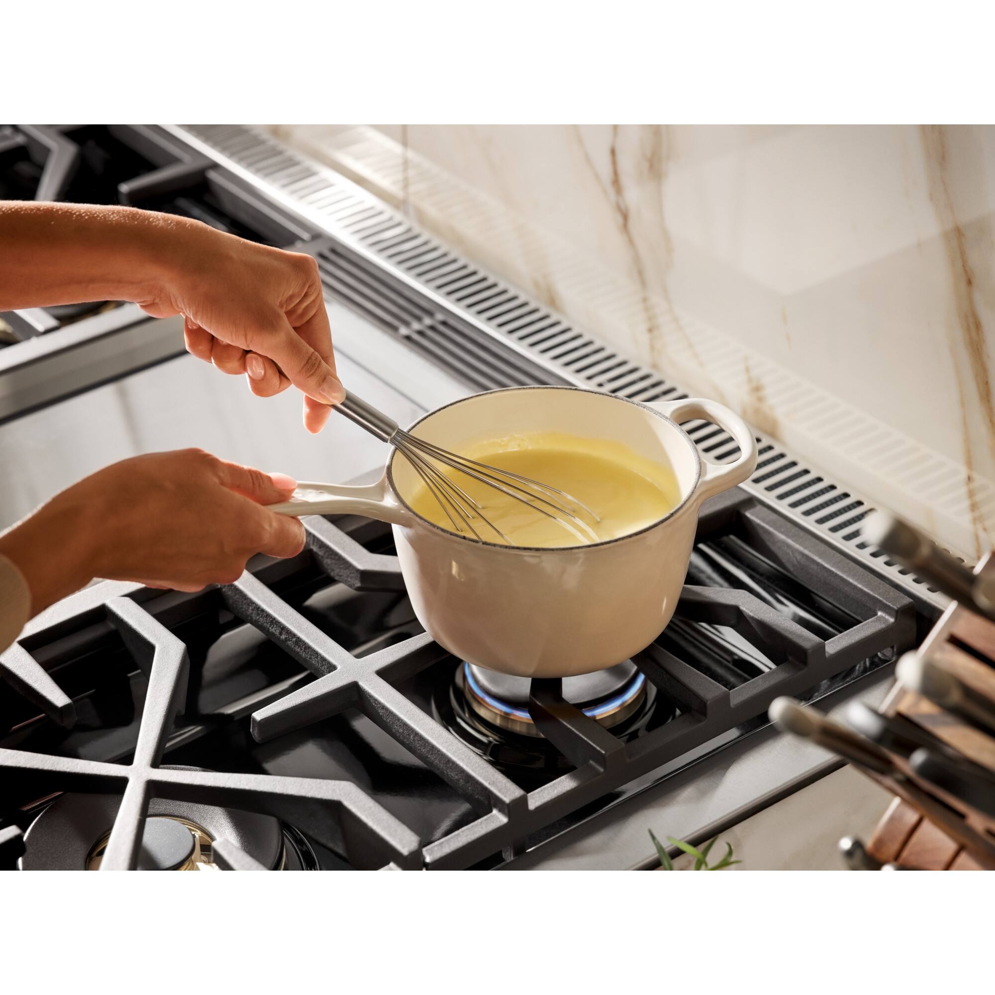 Alt View 5. SKS - Pro 48-inch 7.9 Cu. Ft. Freestanding Smart Dual Fuel Convection Double Oven Range with Chromium Griddle, 6 Burners - Stainless Steel.