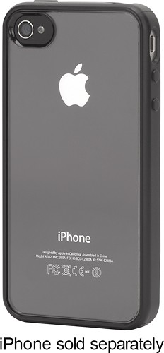  Griffin Technology - Reveal Hard Shell Case for Apple® iPhone® 4 and 4S - Black/Clear