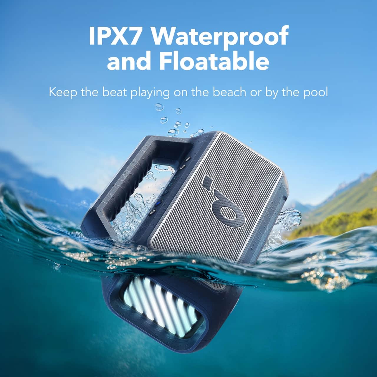 IPX7 Waterproof and Floatable: Keep the beat playing on the beach or by the pool.