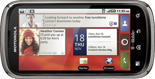 Alt View Standard 2. Motorola - Moto Cliq 2 Mobile Phone - Black (T-Mobile).