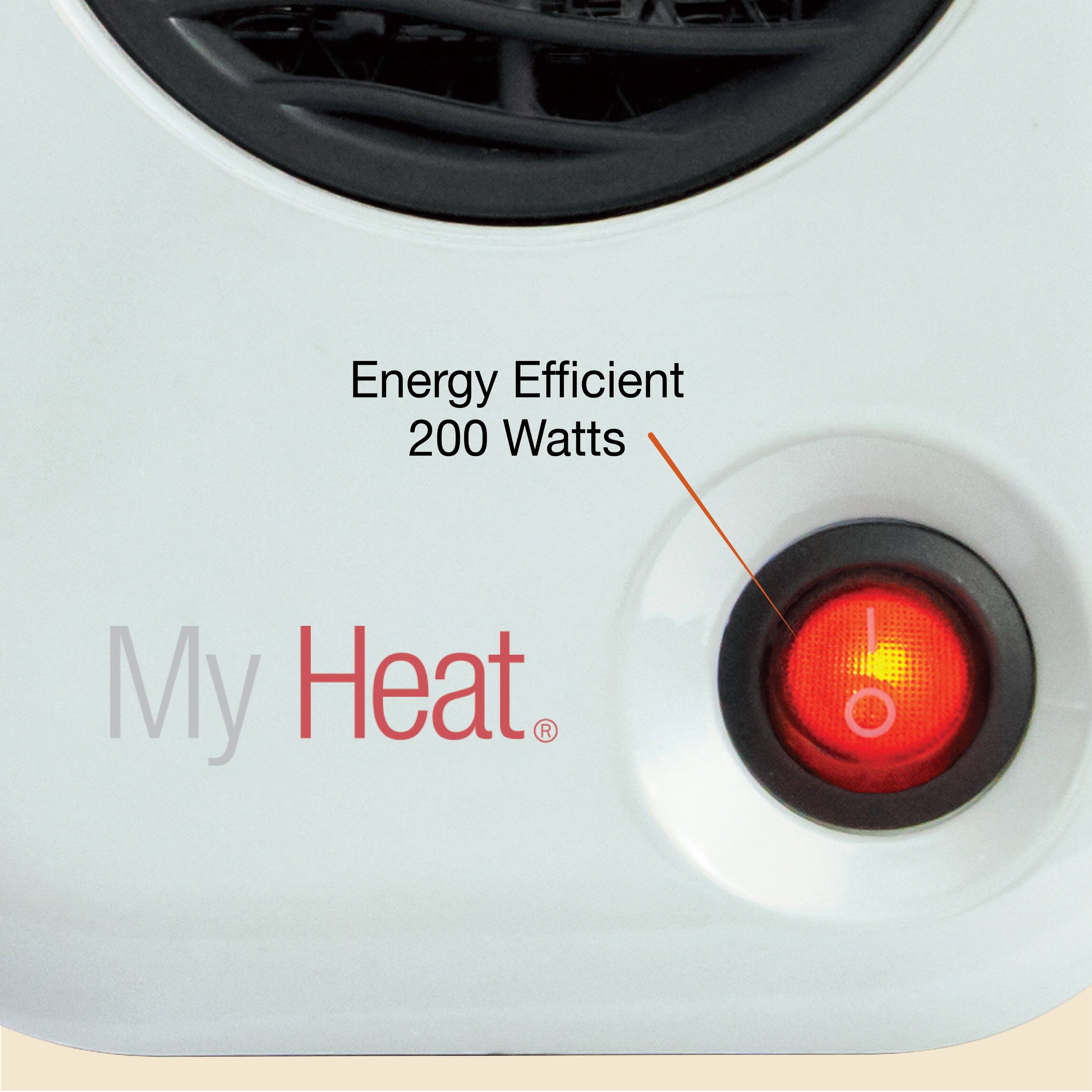 Alt View 11. Lasko - MyHeat Personal Electric Portable Space Heater - White.