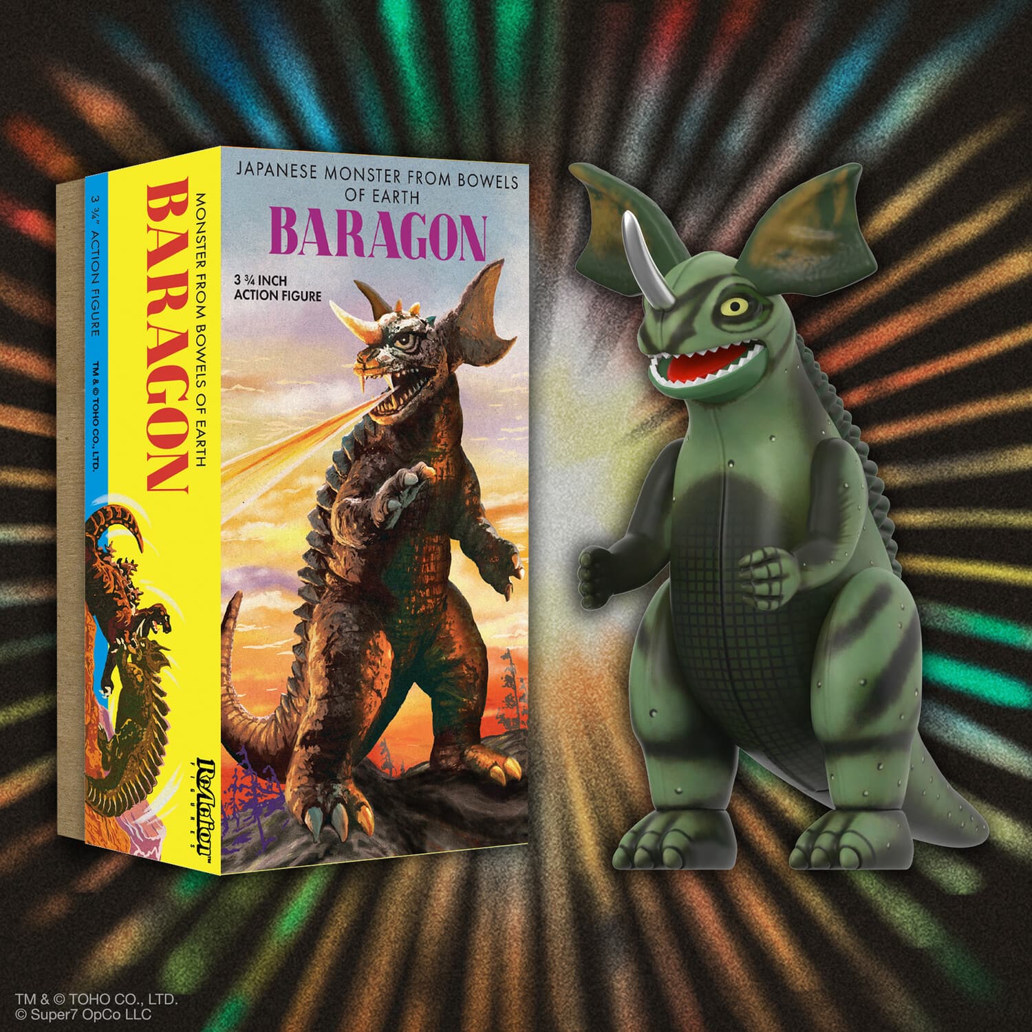 Super7 Toho ReAction Wv1 Baragon (Marusan Tin) COLLECTIBLES