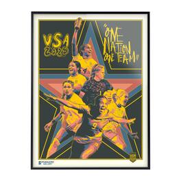 Phenom Gallery - USWNT 2025 Players 18" x 24" Framed Serigraph - Multicolor