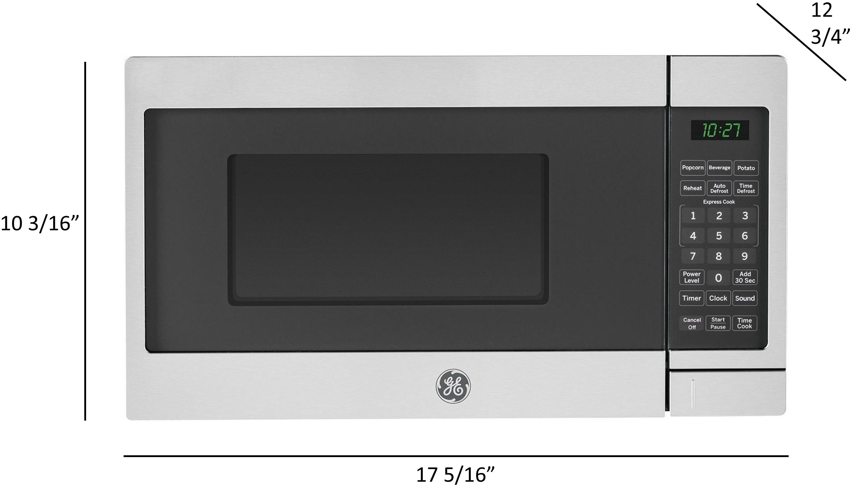 GE 0.7-cu ft 700-Watt Countertop Microwave (White) in the