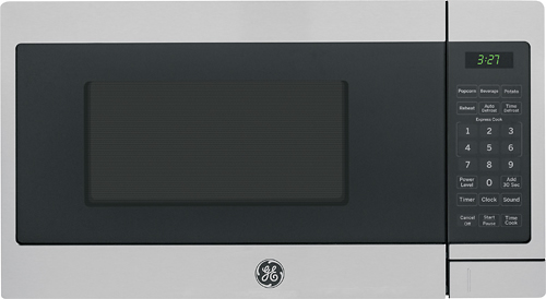 GE - 0.7 Cu. Ft. Compact Microwave - Stainless steel
