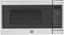 Front. GE - 0.7 Cu. Ft. Compact Microwave - Stainless Steel.