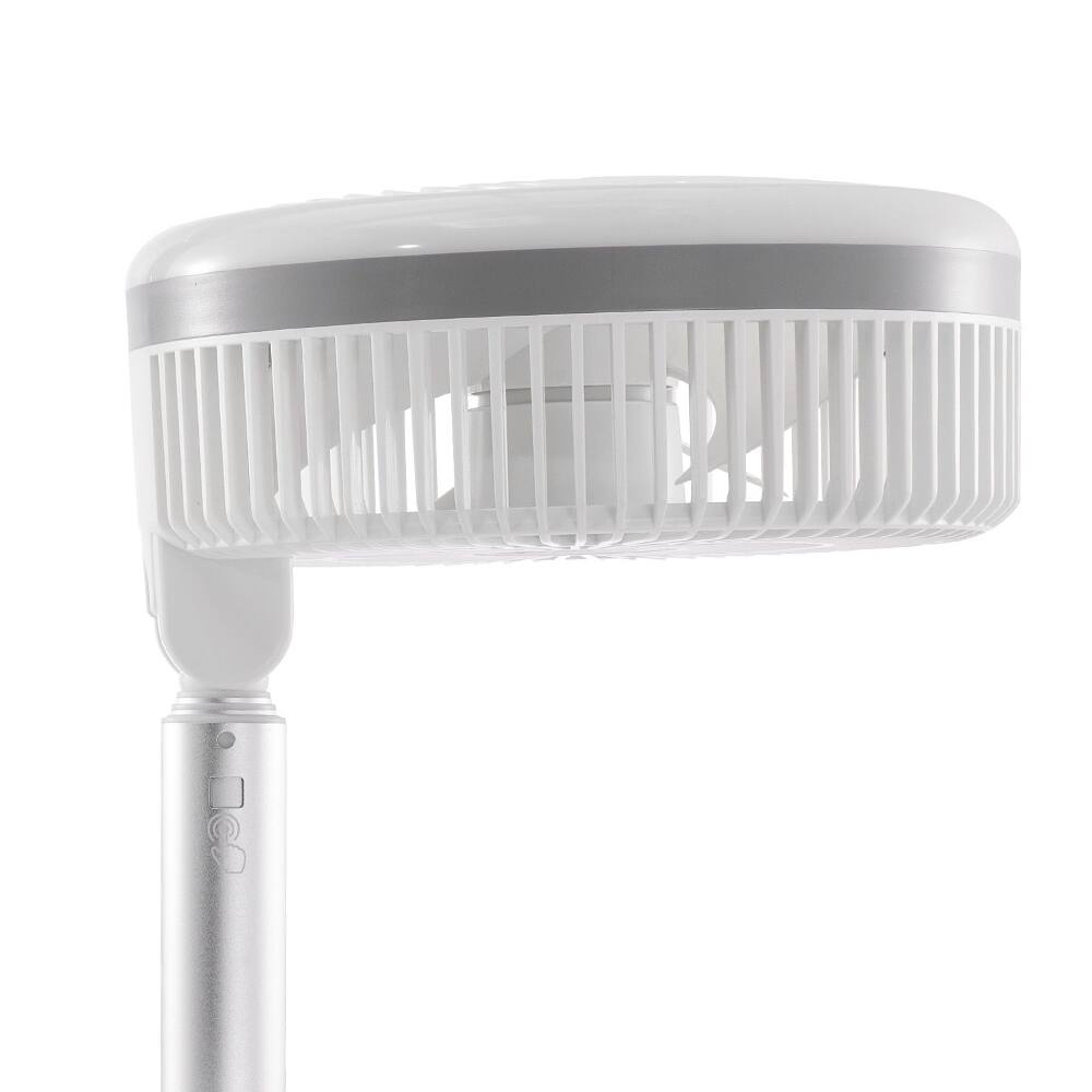Alt View 2. Loheer - Loheer 10 Inch Portable Foldable Rechargeable Oscillating Fan, 9 Speed Battery Operated Quiet Desk Pedestal Fan Remote.