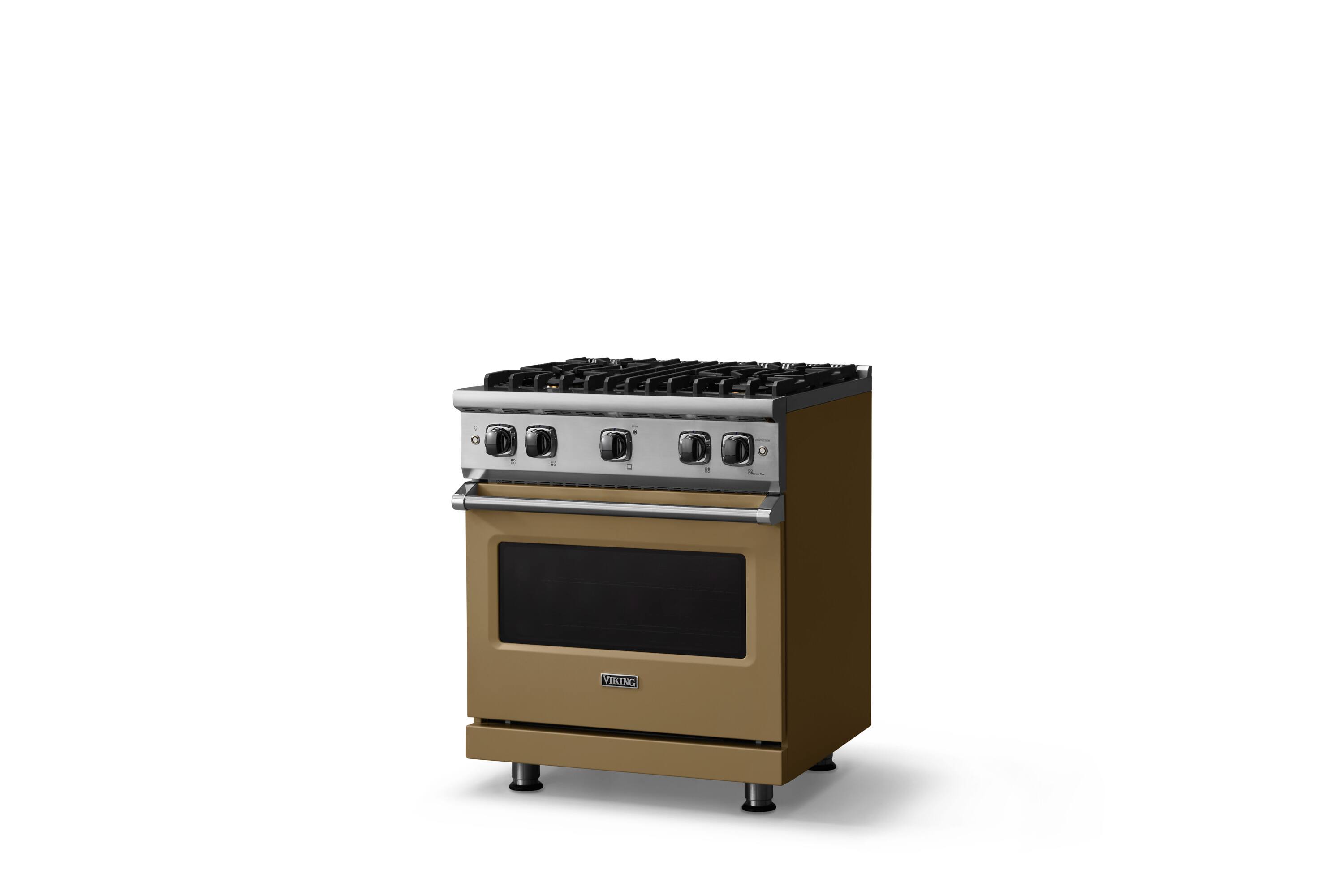 Angle. Viking - 5-Series Gas Sealed Burner Range - Golden Hour.