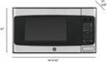 Angle Zoom. GE - 1.1 Cu. Ft. Mid-Size Microwave - Stainless Steel.