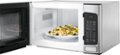 Left Zoom. GE - 1.1 Cu. Ft. Mid-Size Microwave - Stainless Steel.
