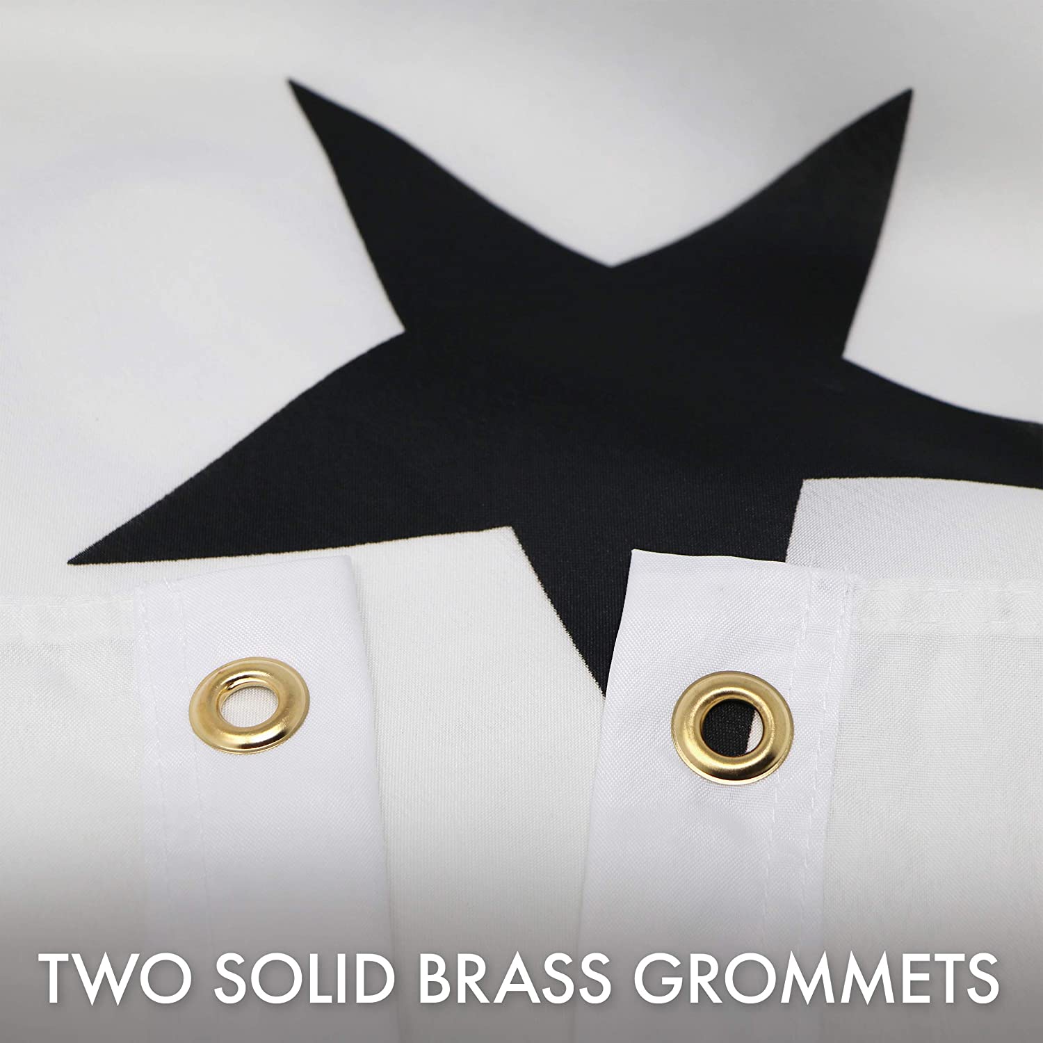 TWO SOLID BRASS GROMMETS