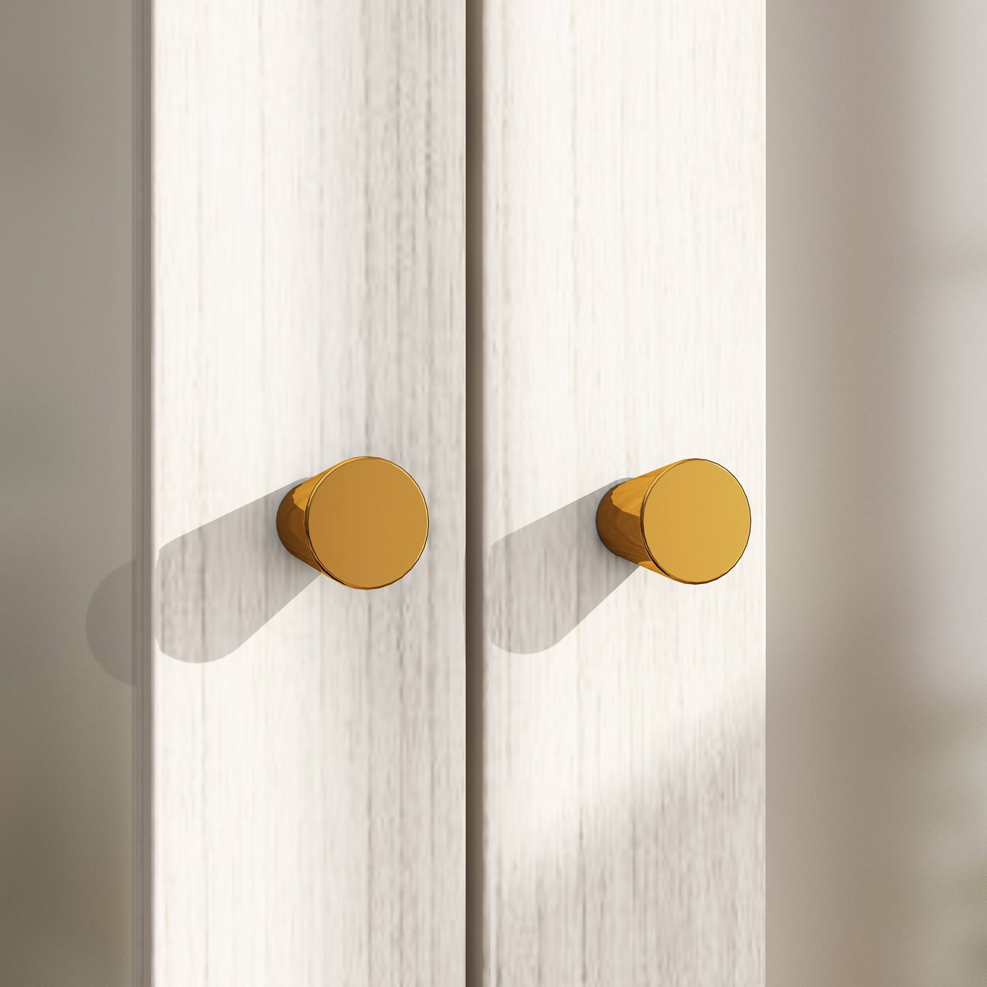 Alt View 8. FUFU&GAGA - FUFU&GAGA Wardrobe with Frosted Glass Doors, Drawers & Anti - Tip - White.