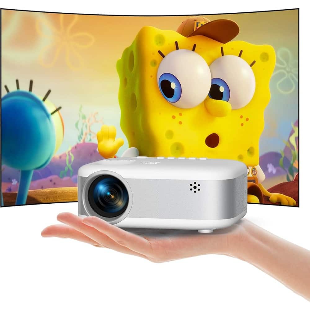 Schertz - “Mini Projector Portable 1080P HD, Bluetooth, Movie Projector, Black”