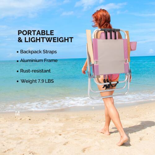 PORTABLE & LIGHTWEIGHT  
- Backpack Straps  
- Aluminium Frame  
- Rust-resistant  
- Weight 7.9 LBS