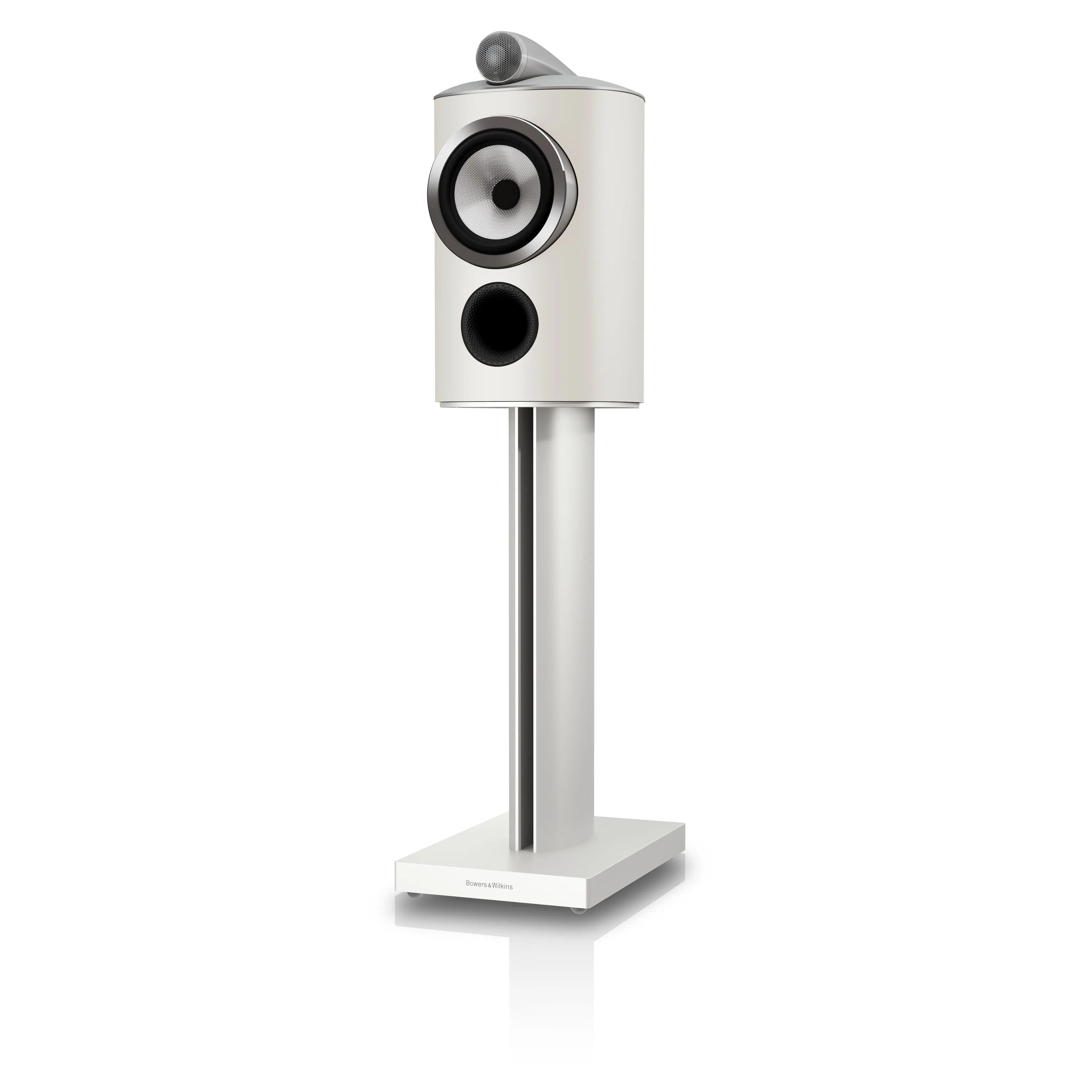 Front. Bowers & Wilkins - Bowers & Wilkins 805 D5 Bookshelf (pair) - White.