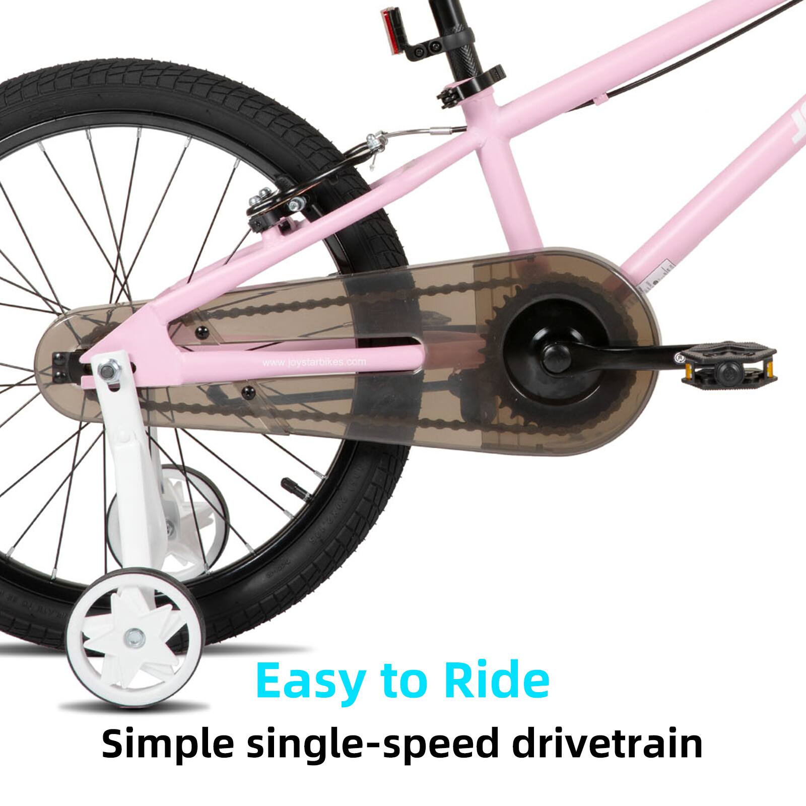 Easy to Ride  
Simple single-speed drivetrain
