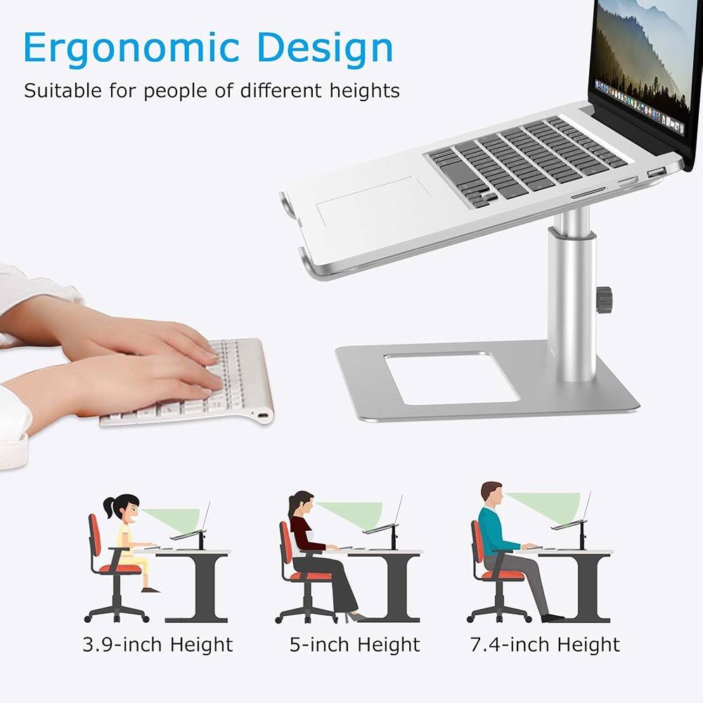 Ergonomic Design  
Suitable for people of different heights  

3.9-inch Height  
5-inch Height  
7.4-inch Height