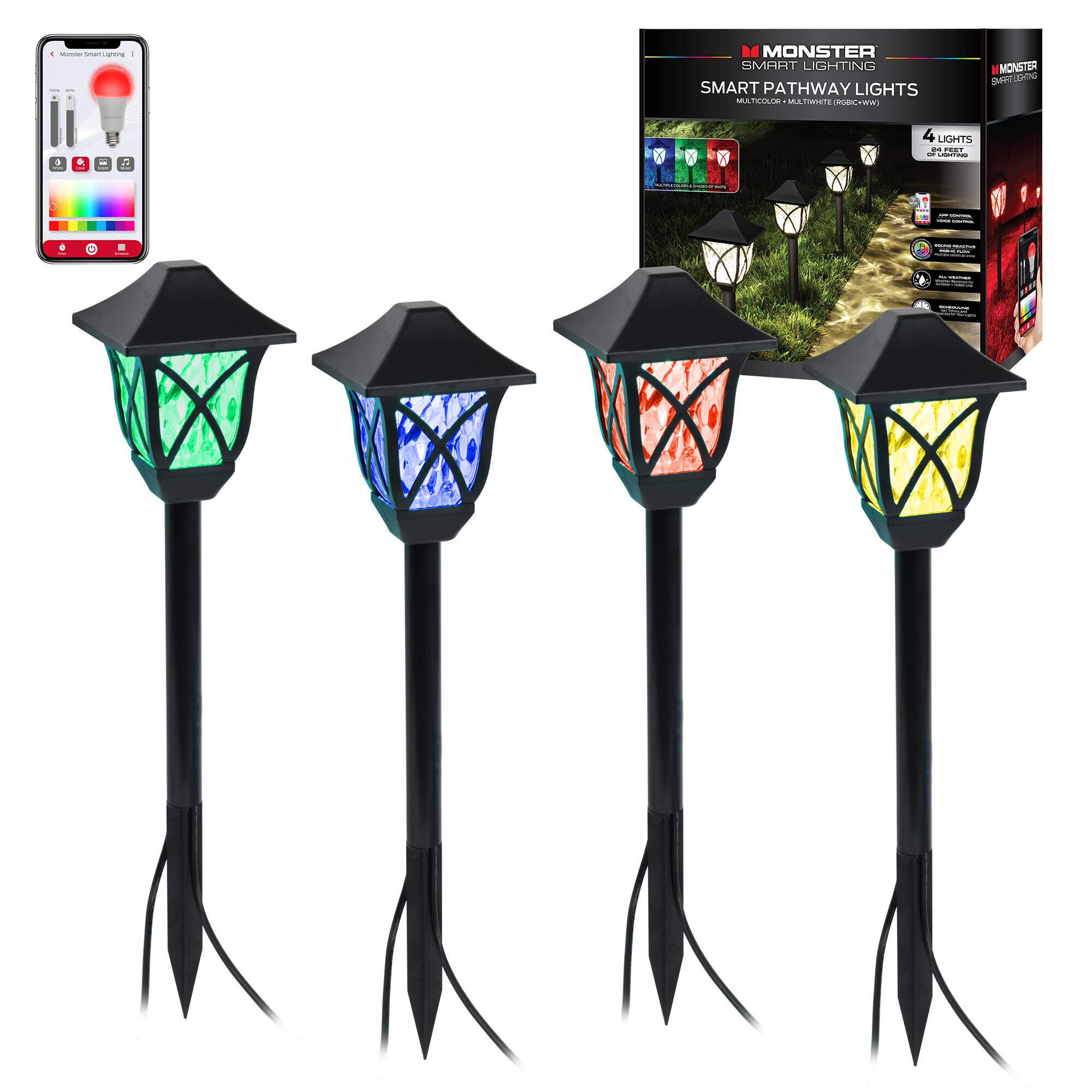MONSTER SMART LIGHTING  
SMART PATHWAY LIGHTS  
4 LIGHTS  
20m  
3 d  
A