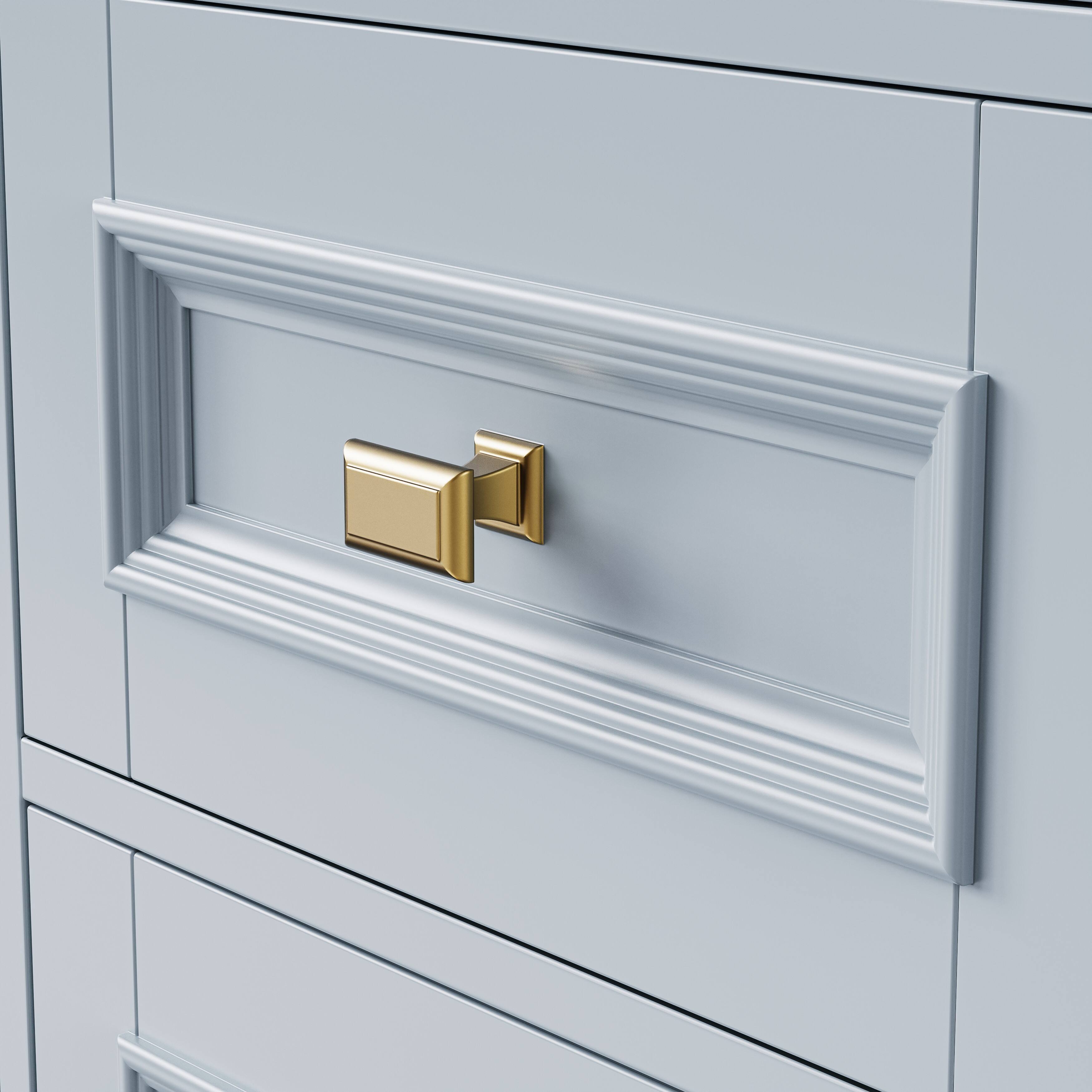 Alt View 5. PexFix - 52" Kitchen Island with Drop Leaf & Spice Rack - Rolling Cart with 5 Drawers, 2 Doors, Towel Rack & Adjustable Shelf - Gray.