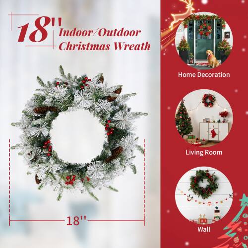18" Indoor/Outdoor Christmas Wreath

Home Decoration
Living Room
Wall