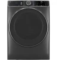 GE Profile - 7.8 Cu. Ft. Stackable Smart Gas Dryer with Steam and Sanitize Cycle - Carbon Graphite - Front_Zoom