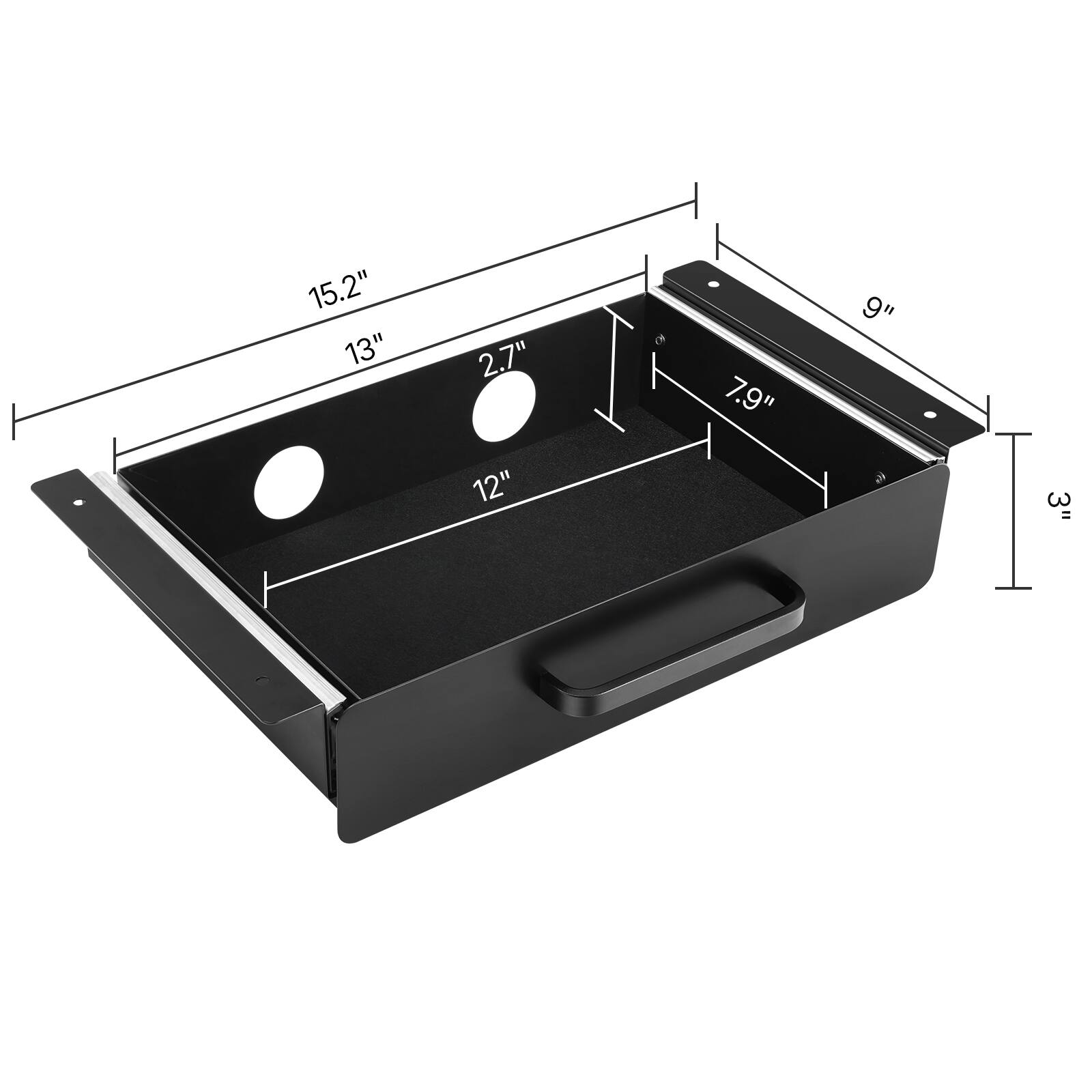 15.2"  
13"  
2.7"  
7.9"  
9"  
12"  
3"