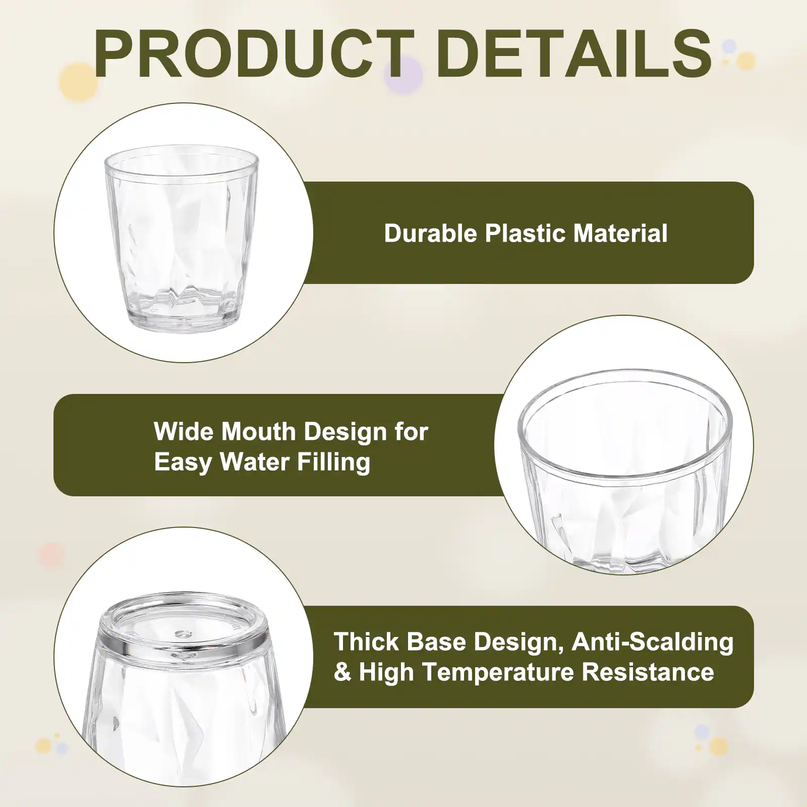 PRODUCT DETAILS

- Durable Plastic Material
- Wide Mouth Design for Easy Water Filling
- Thick Base Design, Anti-Scalding & High Temperature Resistance