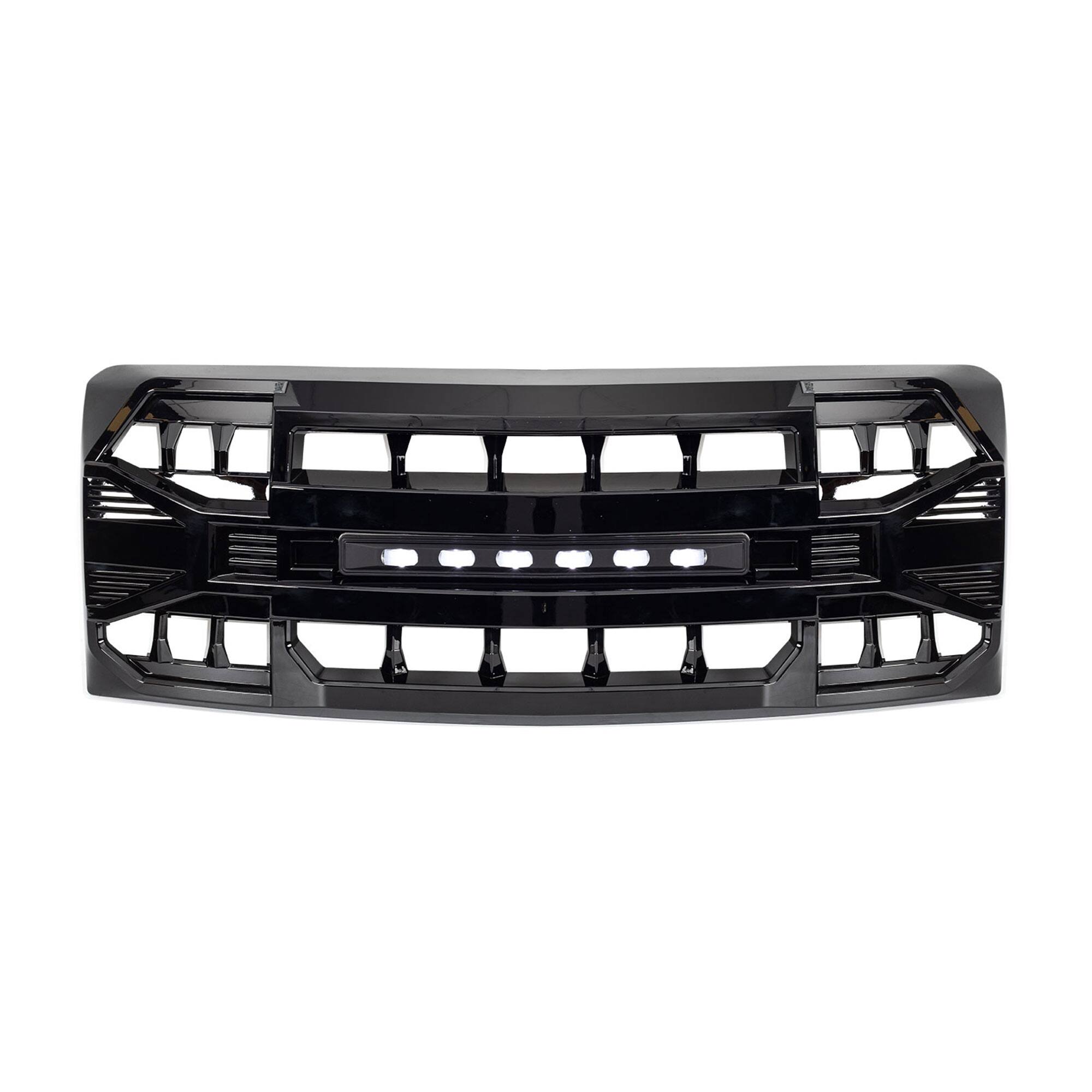 Alt View 5. AMERICAN MODIFIED - AMERICAN MODIFIED Front Armor Grille Compatible w/ 09-14 Ford F150, Glossy Black.