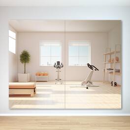 Comfort Essence - Home Gym Workout Mirror 48" X 30" W- Full Length Mounted Body Frameless For Yoga Garage Bedroom Dance - 48"L x 30"W-2pcs