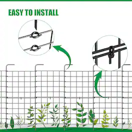 Oumilen - Metal Wire Garden Animal Barrier Fence 16 Pack