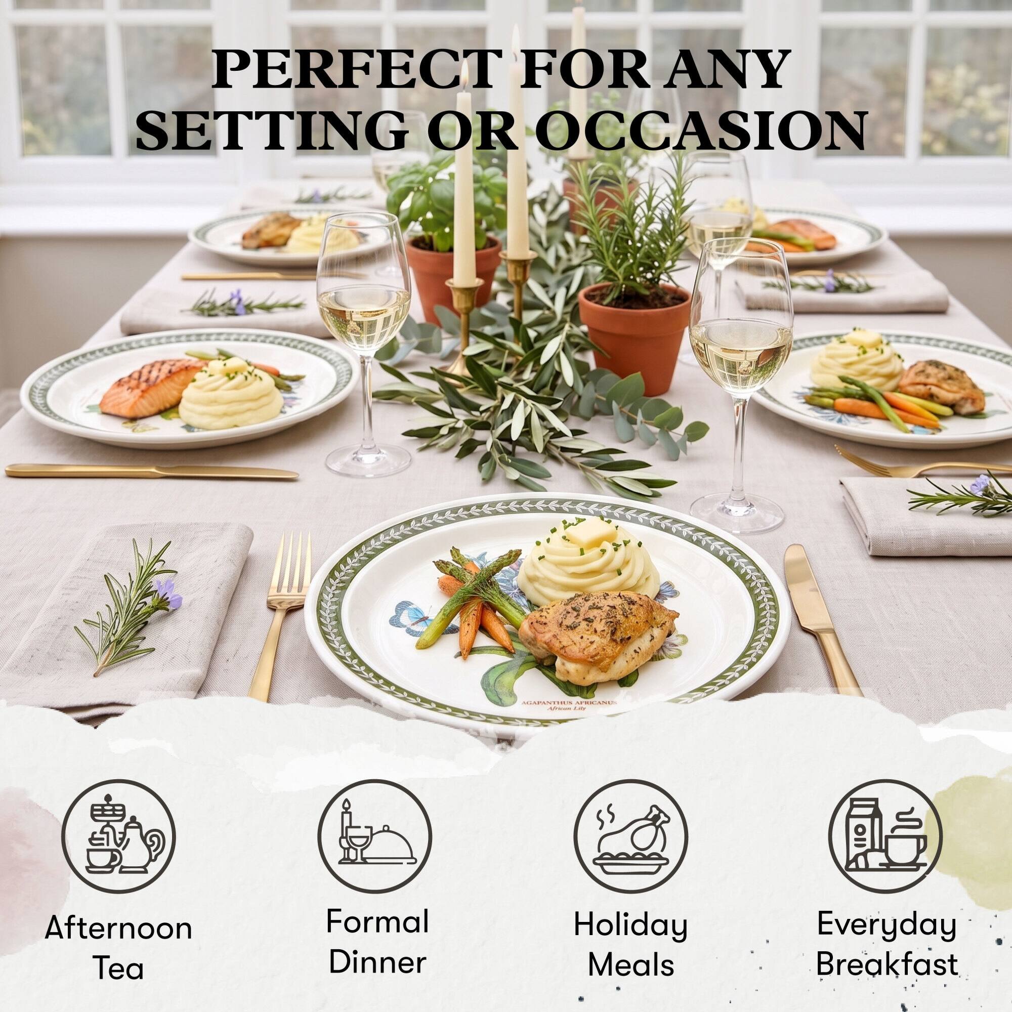 PERFECT FOR ANY SETTING OR OCCASION

AGSPOSTIES AFRICANUS Africon Lay

Afternoon Tea  
Formal Dinner  
Holiday Meals  
Everyday Breakfast