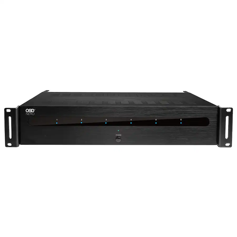 Rf Amplifier Rack OSD Audio Nero HTX6150 6 Channel Class D Power Amplifier, 175W RMS per ...