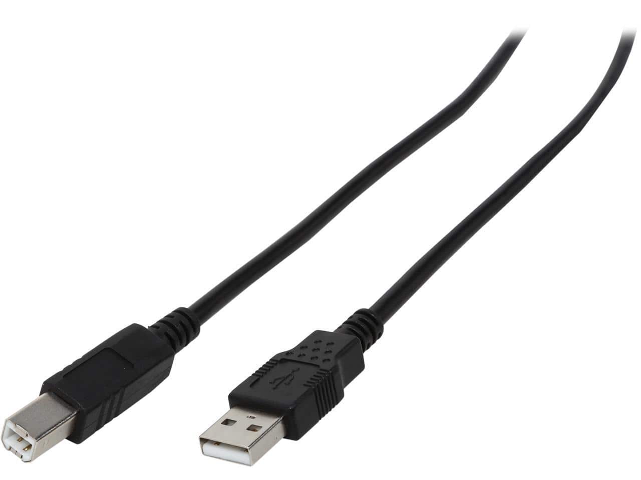 Cables to Go - C2G 28102 USB 2.0 A to B Cable - 6.6 Ft for Printers (Black)