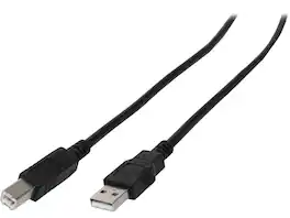 Cables to Go - C2G 28102 USB 2.0 A to B Cable - 6.6 Ft for Printers (Black)