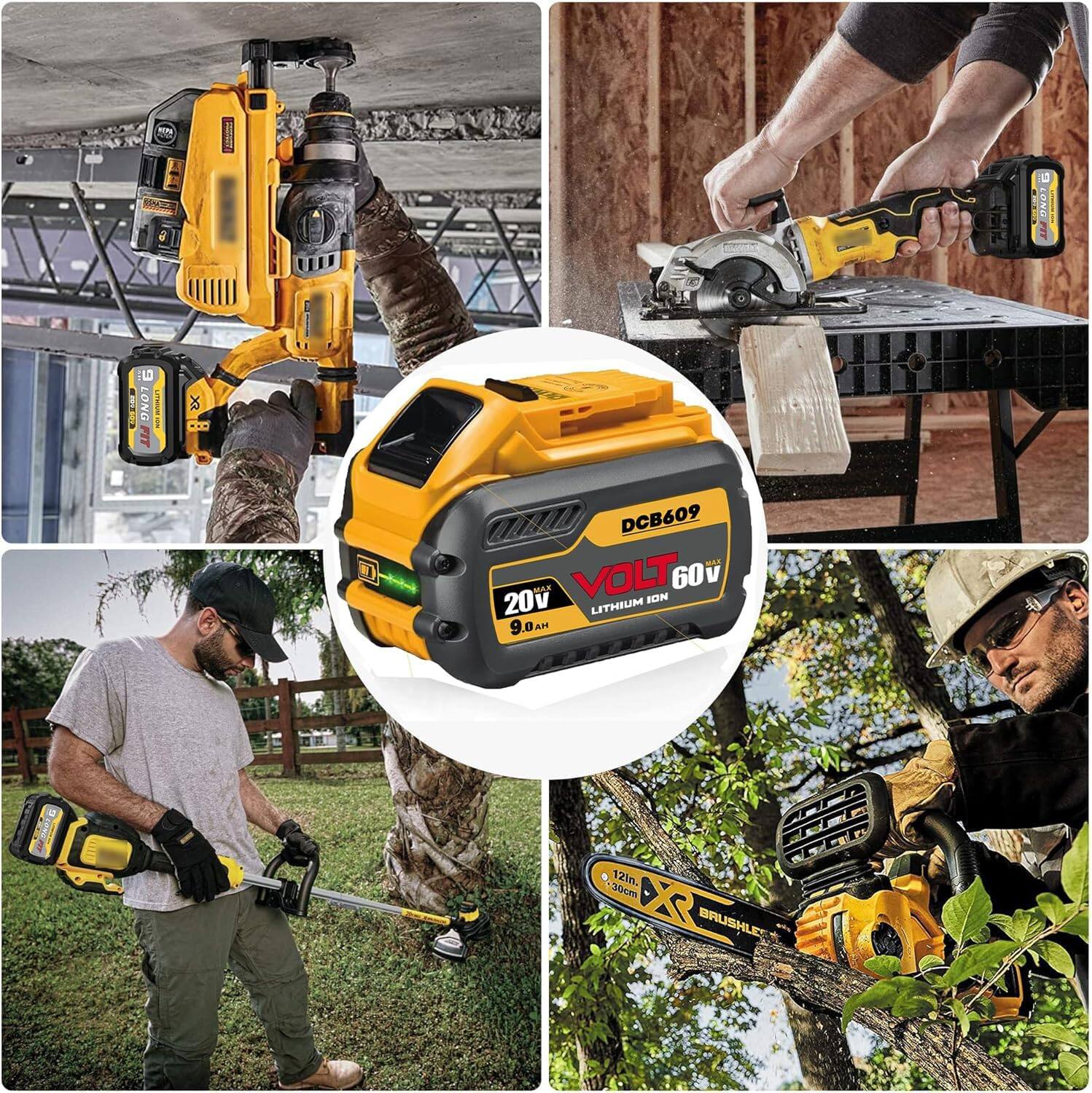 DCB609  
20V  
60V  
LITHIUM ION  
9.0AM  
12"  
X  
BRUSHLESS