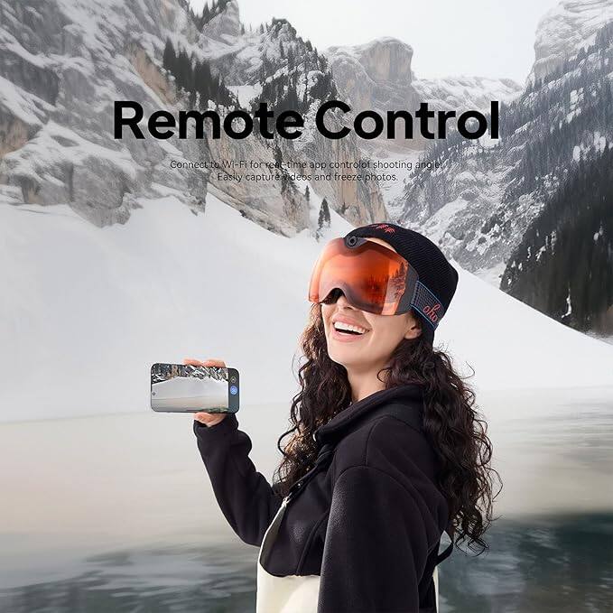 Remote Control

Connect to Wi-Fi for real-time app control of shooting angle, easily capture video and freeze photos.